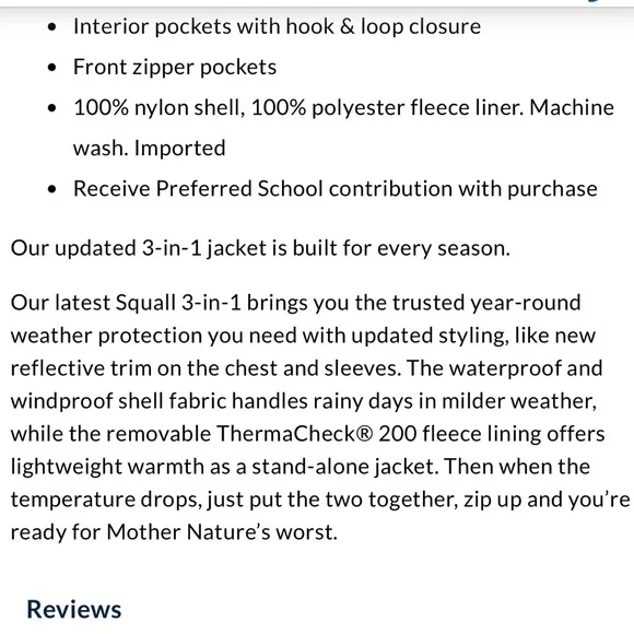 NWT 🧥 LANDS END ALL SEASON BLACK WATERPROOF WINDPROOF LINED HOODED COAT Men’s L - Picture 6 of 7